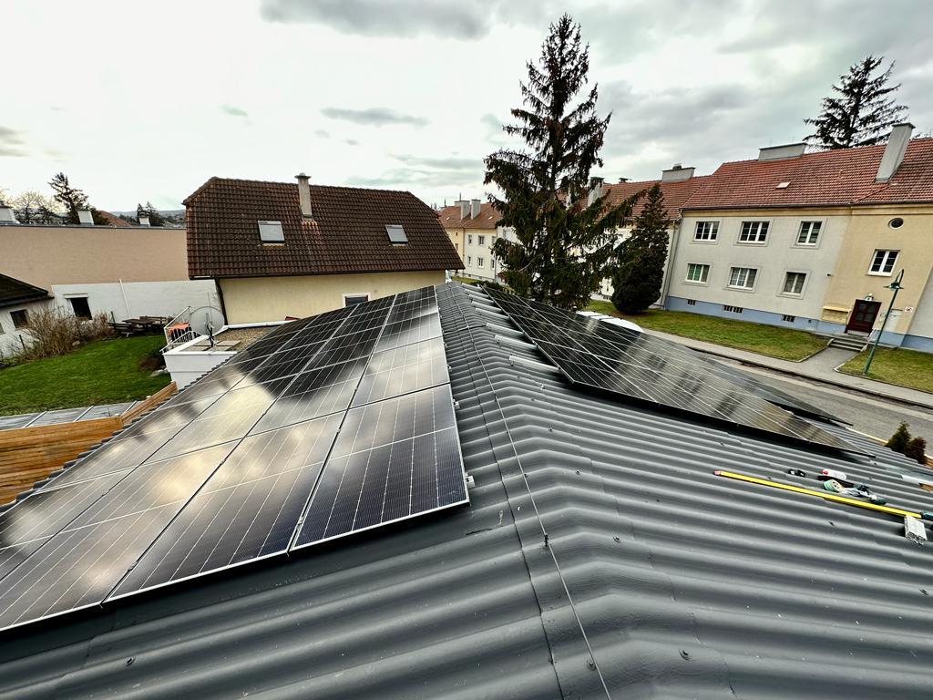 Flachdach PV Anlage
